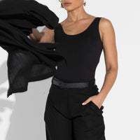 Regata Undershirt Gola U Feminina - Preto