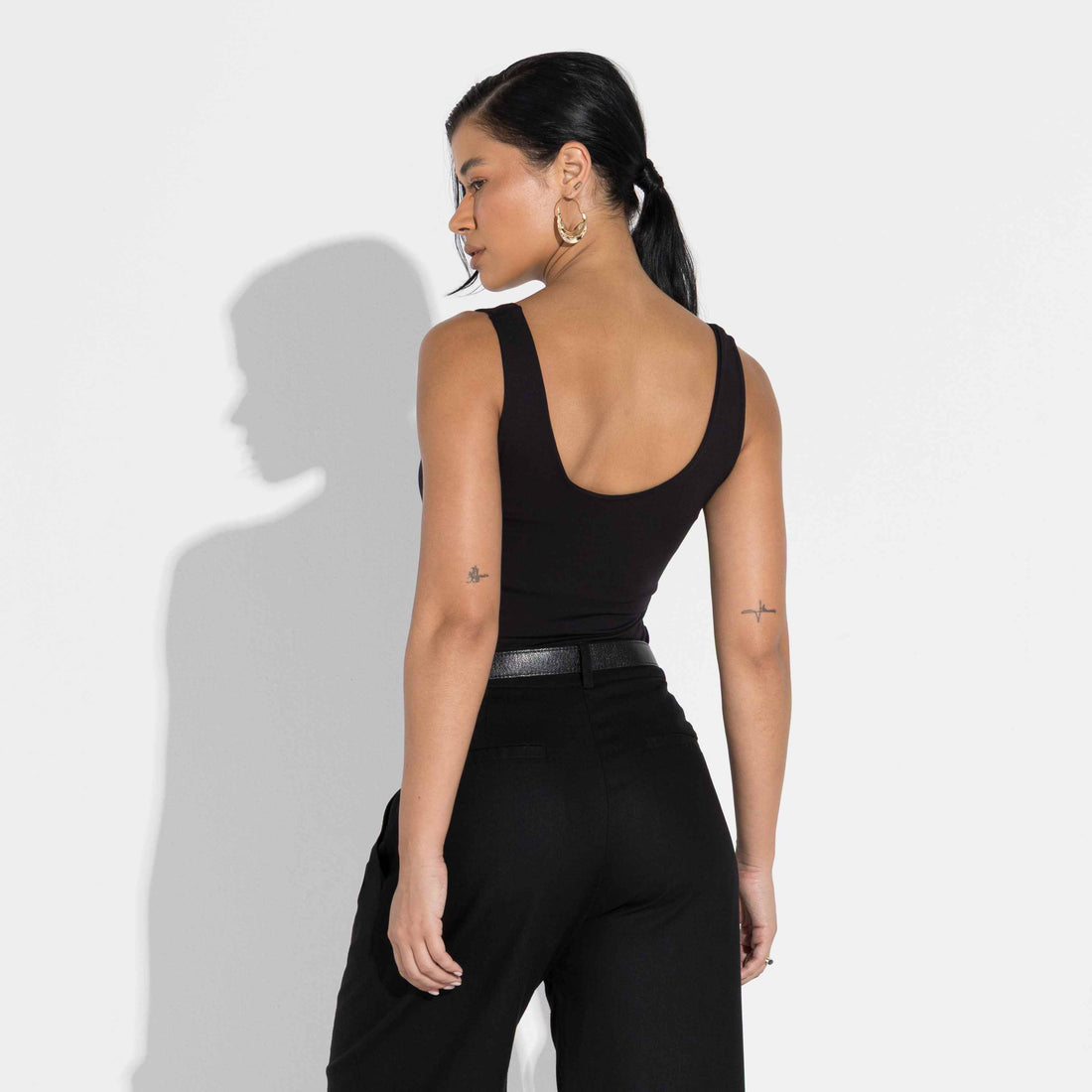 Regata Undershirt Gola U Feminina - Preto