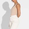 Regata Undershirt Gola U Feminina - Bege Camel