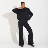 Blusão Dense Algodão Feminino - Preto