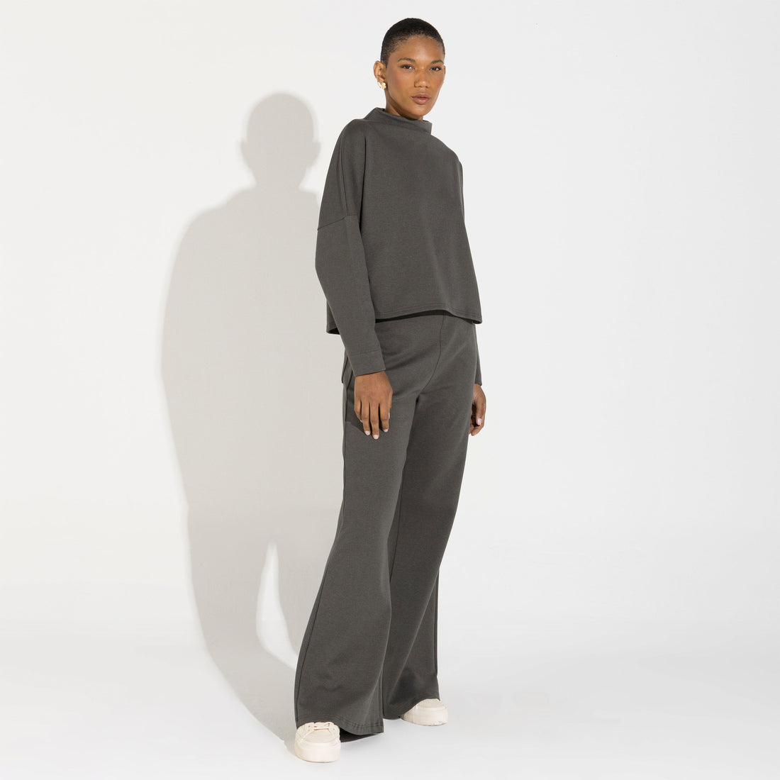 Blusão Dense Algodão Feminino - Verde Nori