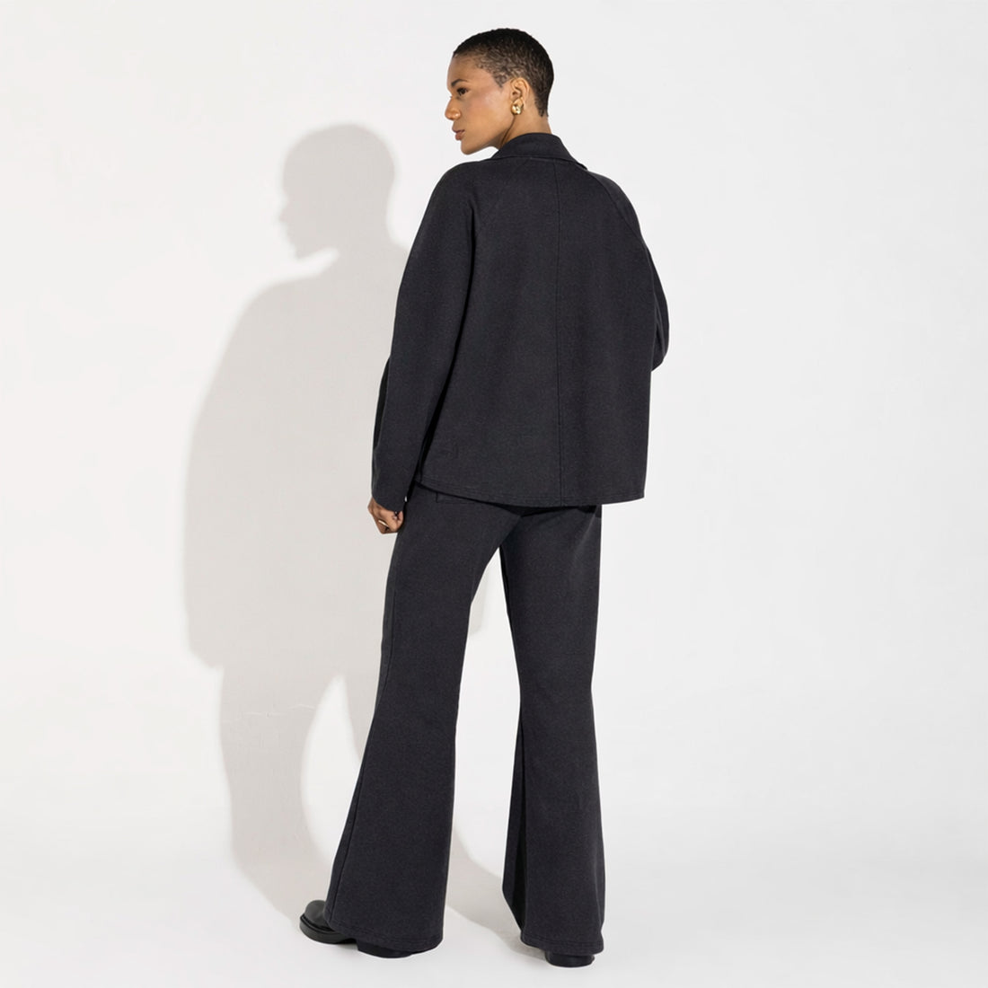 Casaco Dense Algodão Feminino - Preto