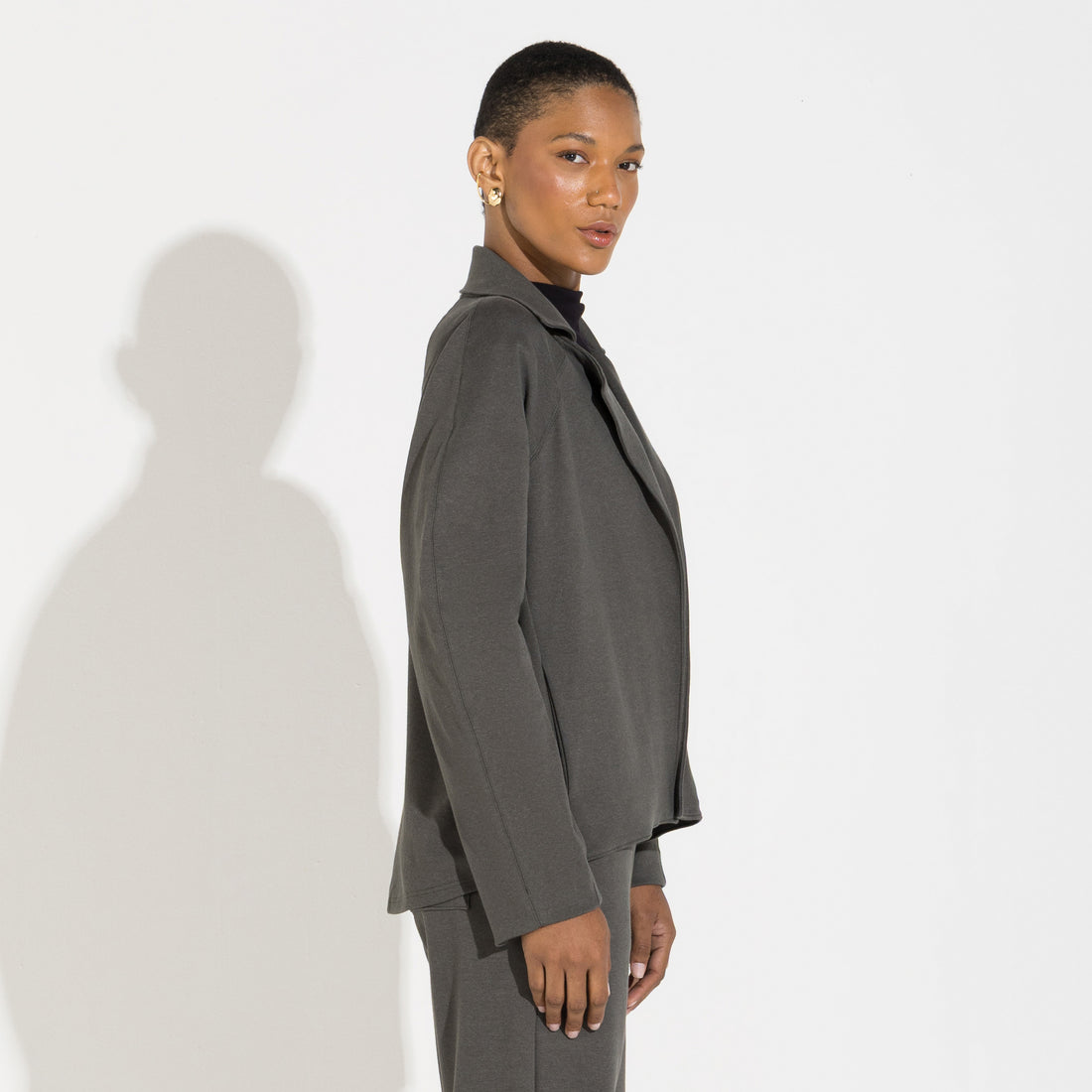 Casaco Dense Algodão Feminino - Verde Nori