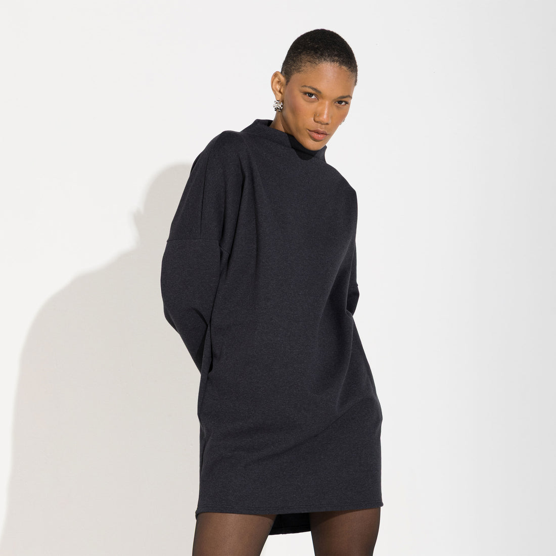 Vestido Dense Algodão - Preto