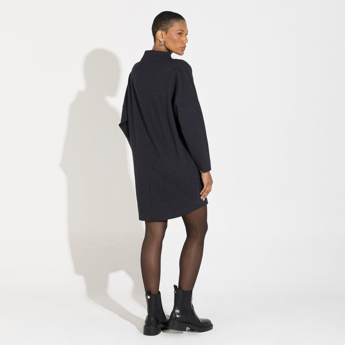 Vestido Dense Algodão - Preto