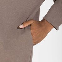 Vestido Dense Algodão - Bege Macadâmia