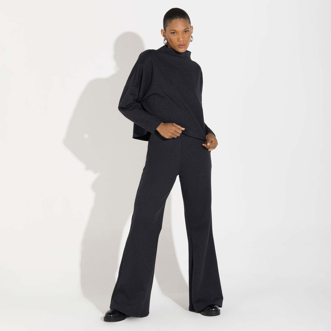 Calça Dense Algodão Feminina - Preto