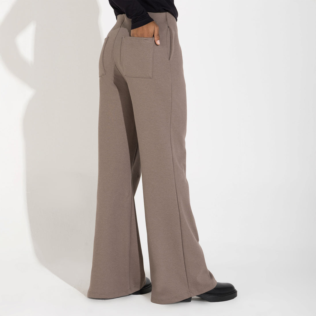 Calça Dense Algodão Feminina - Bege Macadâmia