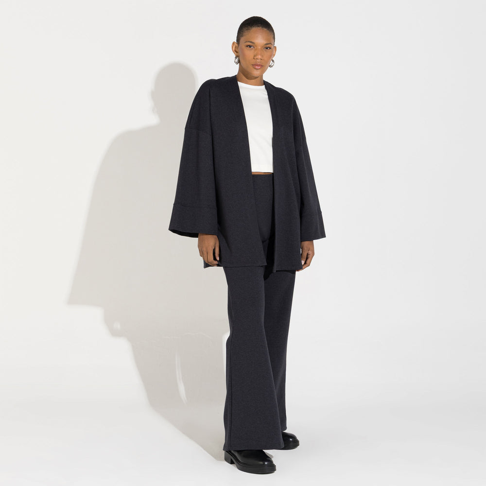 Kimono Dense Algodão Feminino - Preto