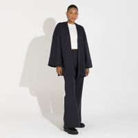 Kimono Dense Algodão Feminino - Preto