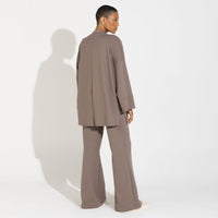 Kimono Dense Algodão Feminino - Bege Macadâmia