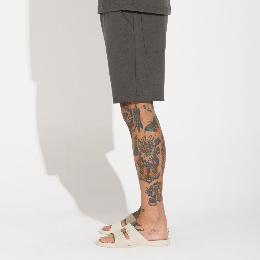 Bermuda Dense Algodão Masculina - Verde Nori