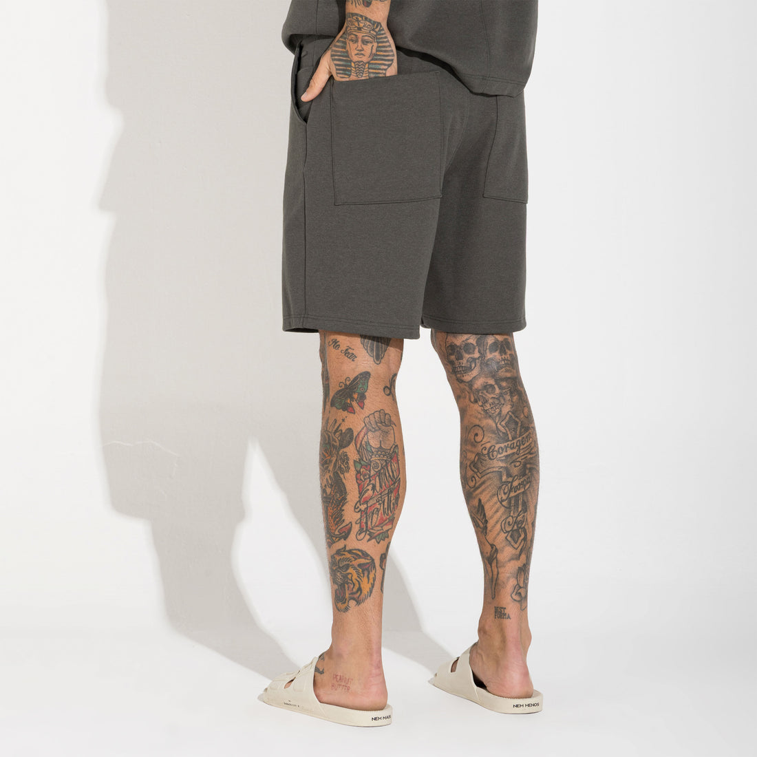 Bermuda Dense Algodão Masculina - Verde Nori