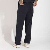 Calça Reta Dense Algodão Masculina - Preto