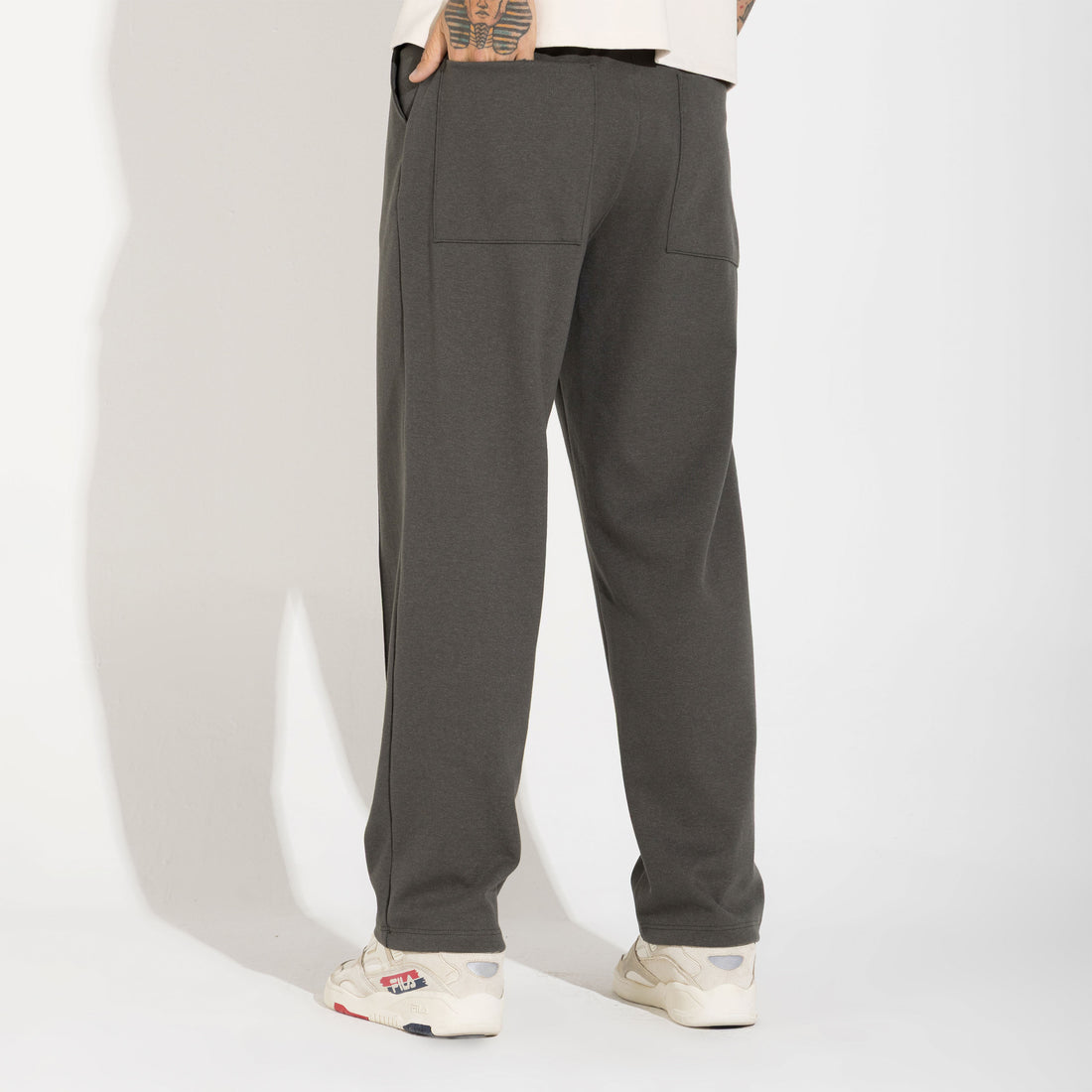 Calça Reta Dense Algodão Masculina - Verde Nori