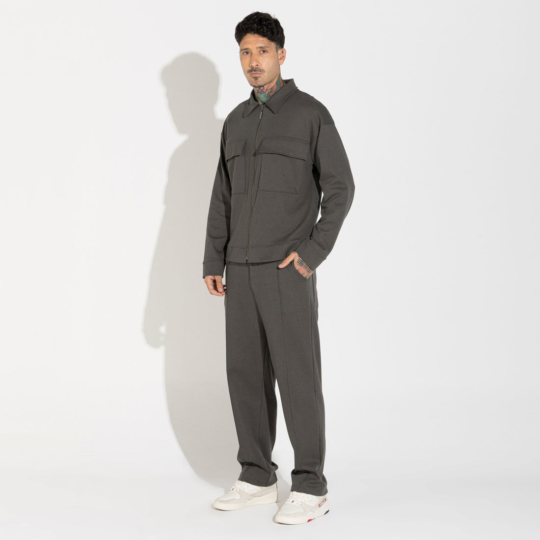 Jaqueta Dense Algodão Masculina - Verde Nori