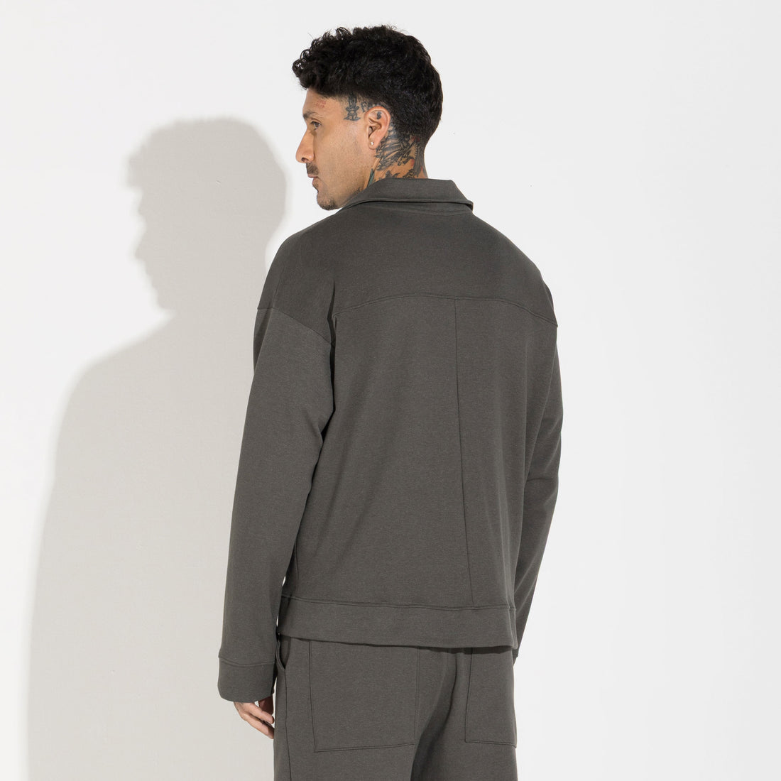 Jaqueta Dense Algodão Masculina - Verde Nori