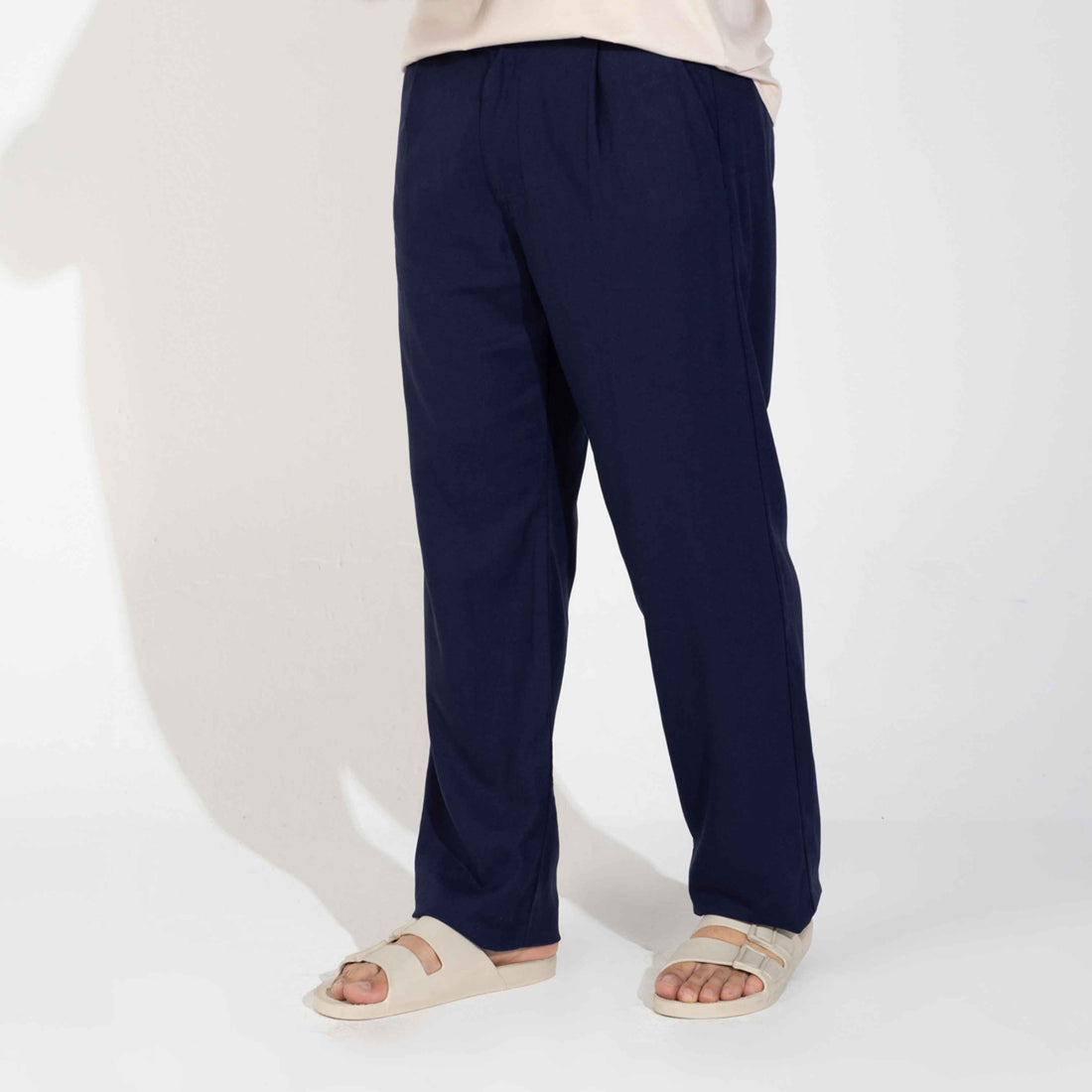 Calça Linho Alfaiataria Masculina - Azul Marinho