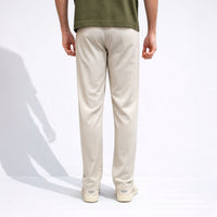 Calça Linho Alfaiataria Masculina - Off Creme
