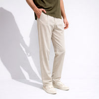 Calça Linho Alfaiataria Masculina - Off Creme