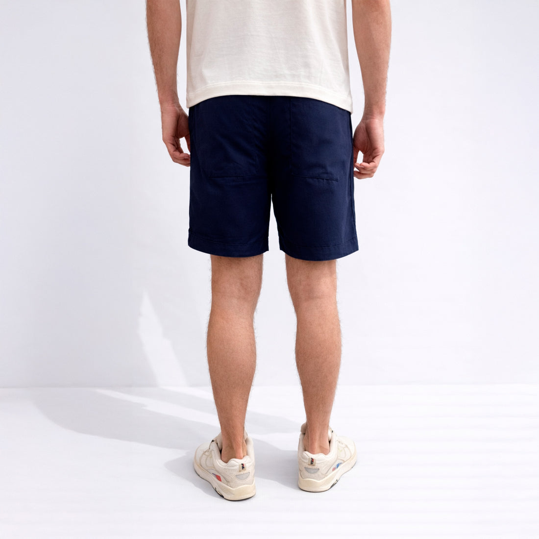 Bermuda Linho Masculina - Azul Marinho