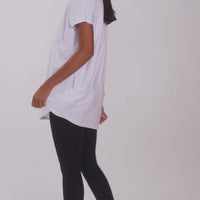 Camiseta Pima Oversized Feminina | Life Collection - Branco