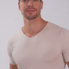 Undershirt Micromodal Masculina - Bege Latté