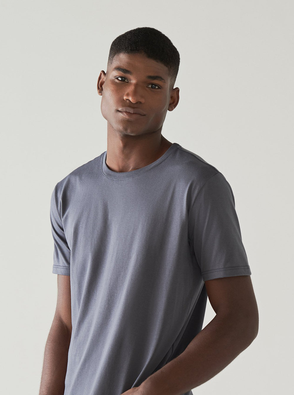 Camiseta Pima Masculina | Life Collection - Chumbo