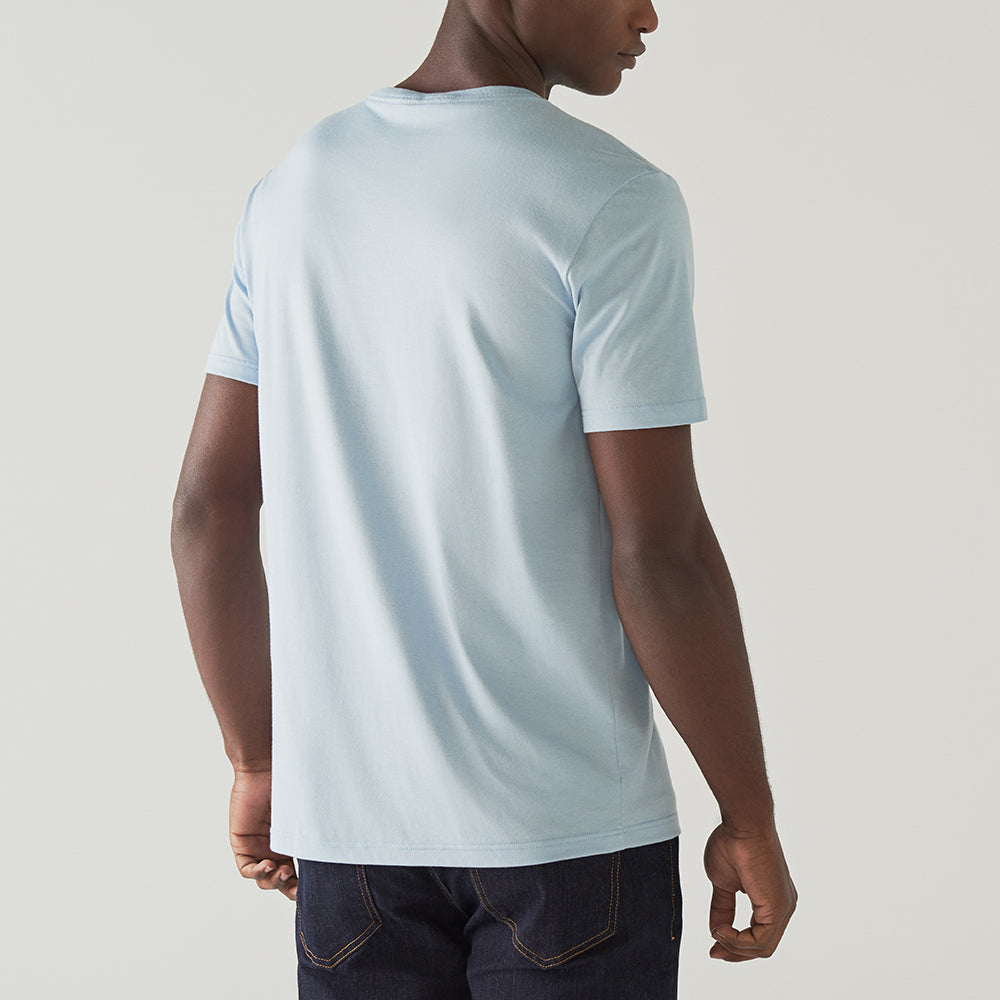 Camiseta Algodão Pima Masculina | Life T-Shirt - Azul Céu
