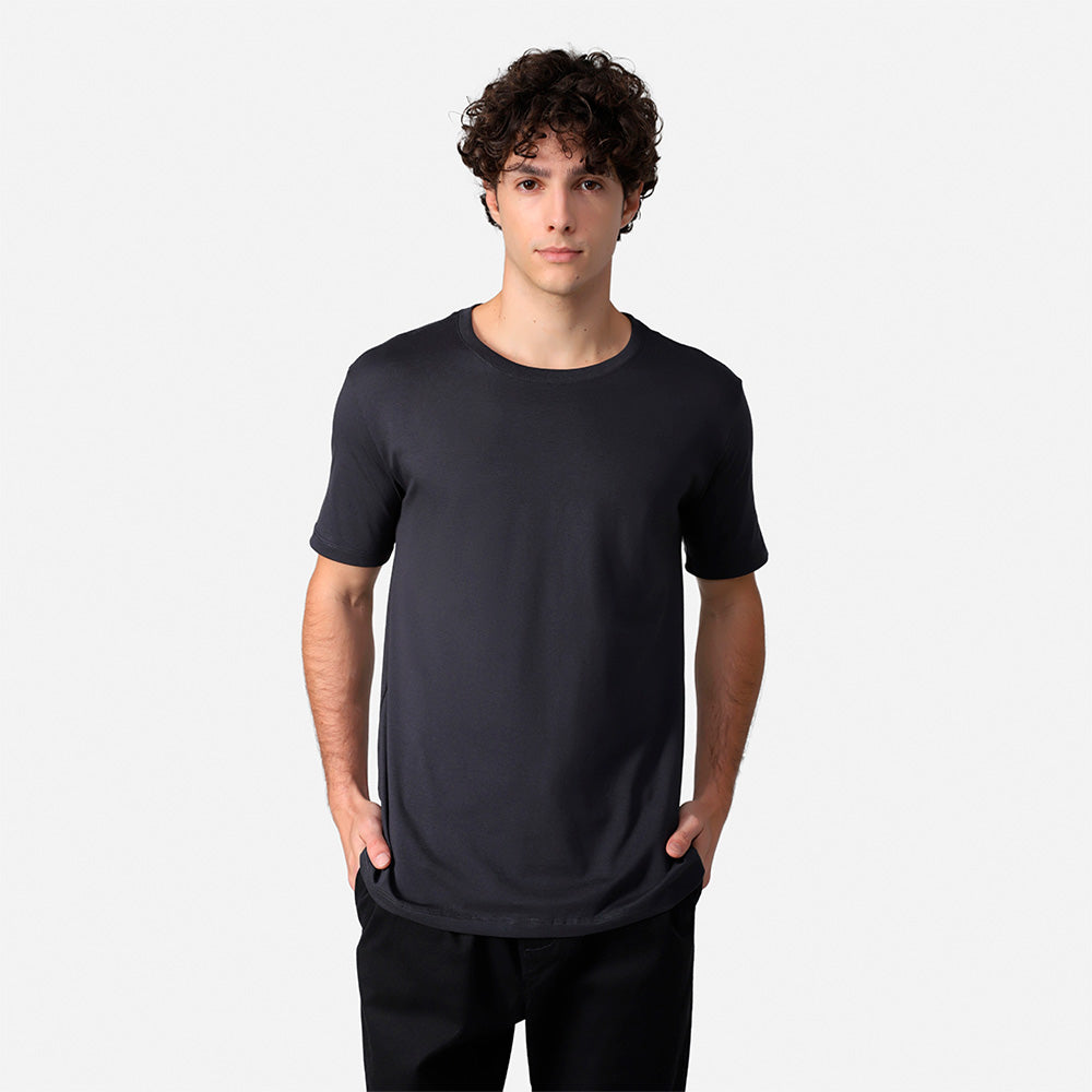 Camiseta Pima Masculina | Life Collection - Cinza Escuro