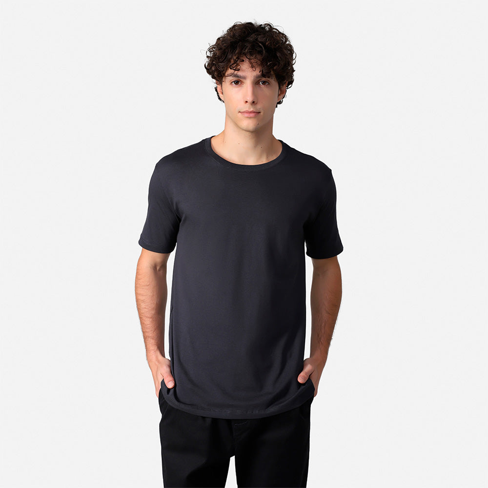 Camiseta Algodão Pima Masculina | Life T-Shirt - Cinza Escuro