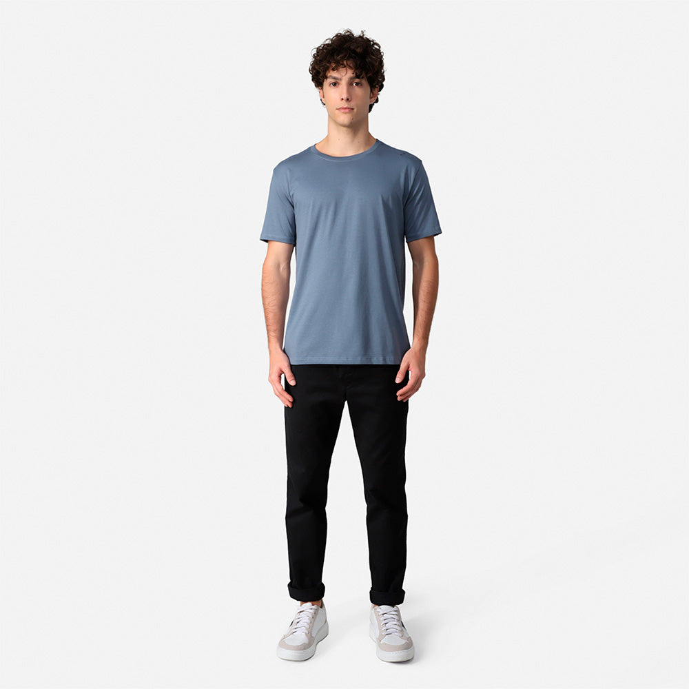 Camiseta Pima Masculina | Life Collection - Azul Cobalto