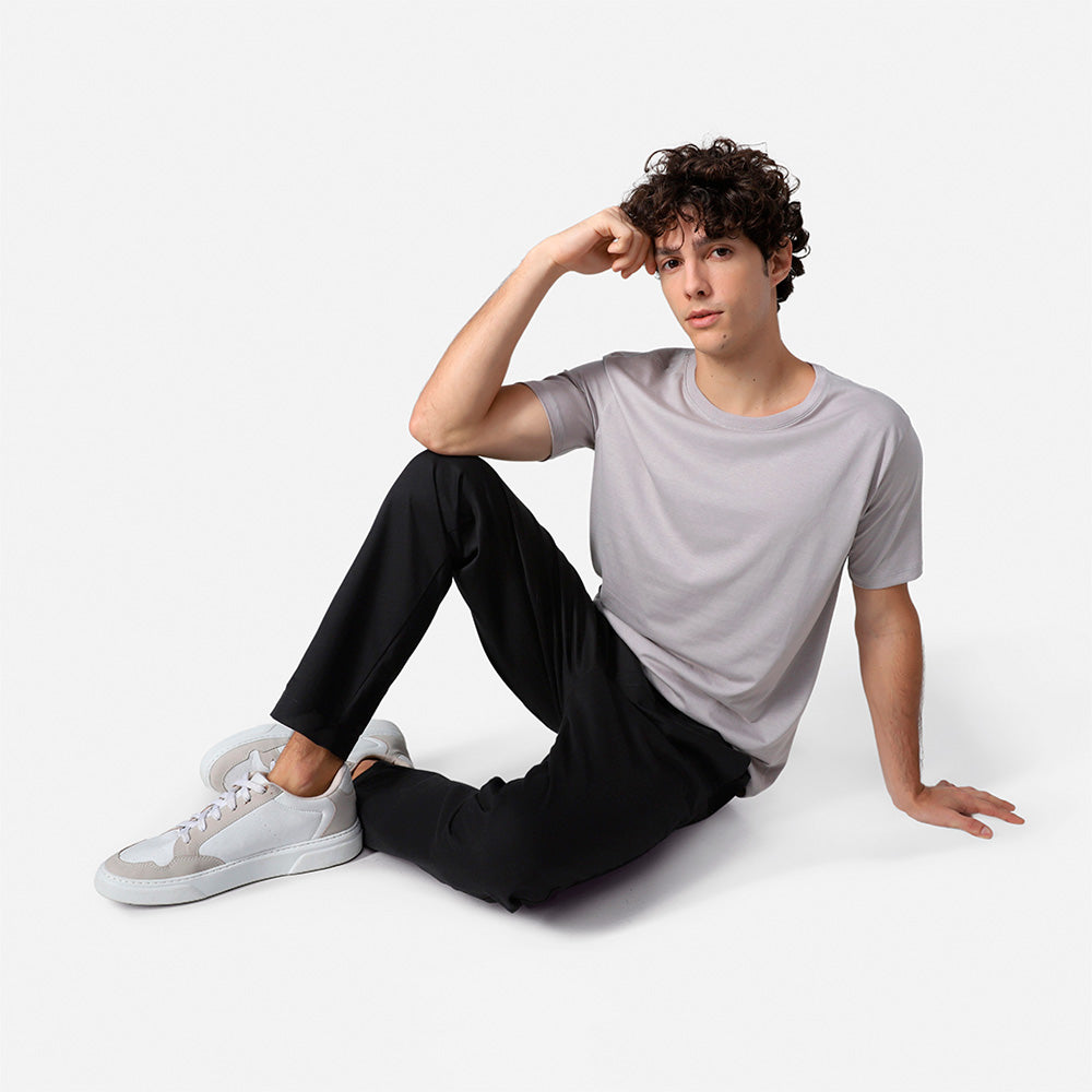 Camiseta Pima Masculina | Life Collection - Cinza Claro