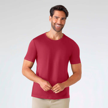 Camiseta Algodão Premium Masculina | Everyday Collection - Tinto