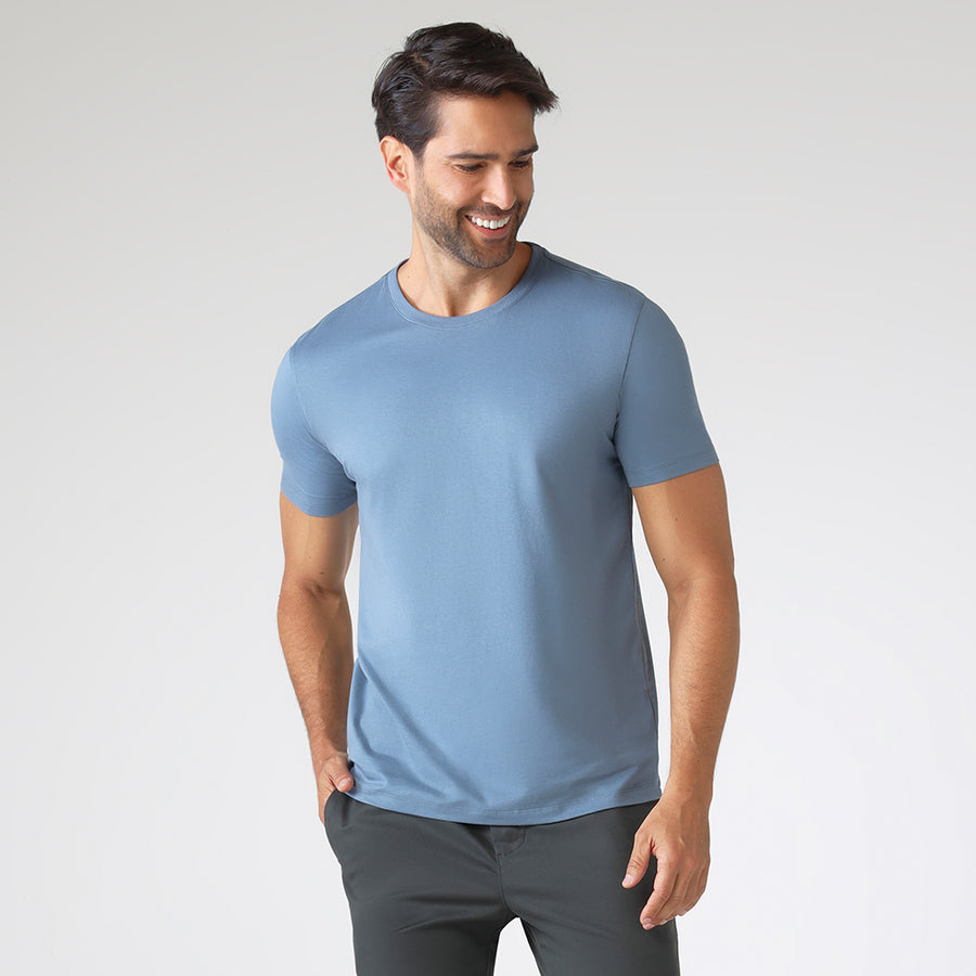 Camiseta Algodão Premium Masculina | Everyday Collection - Azul Cobalto