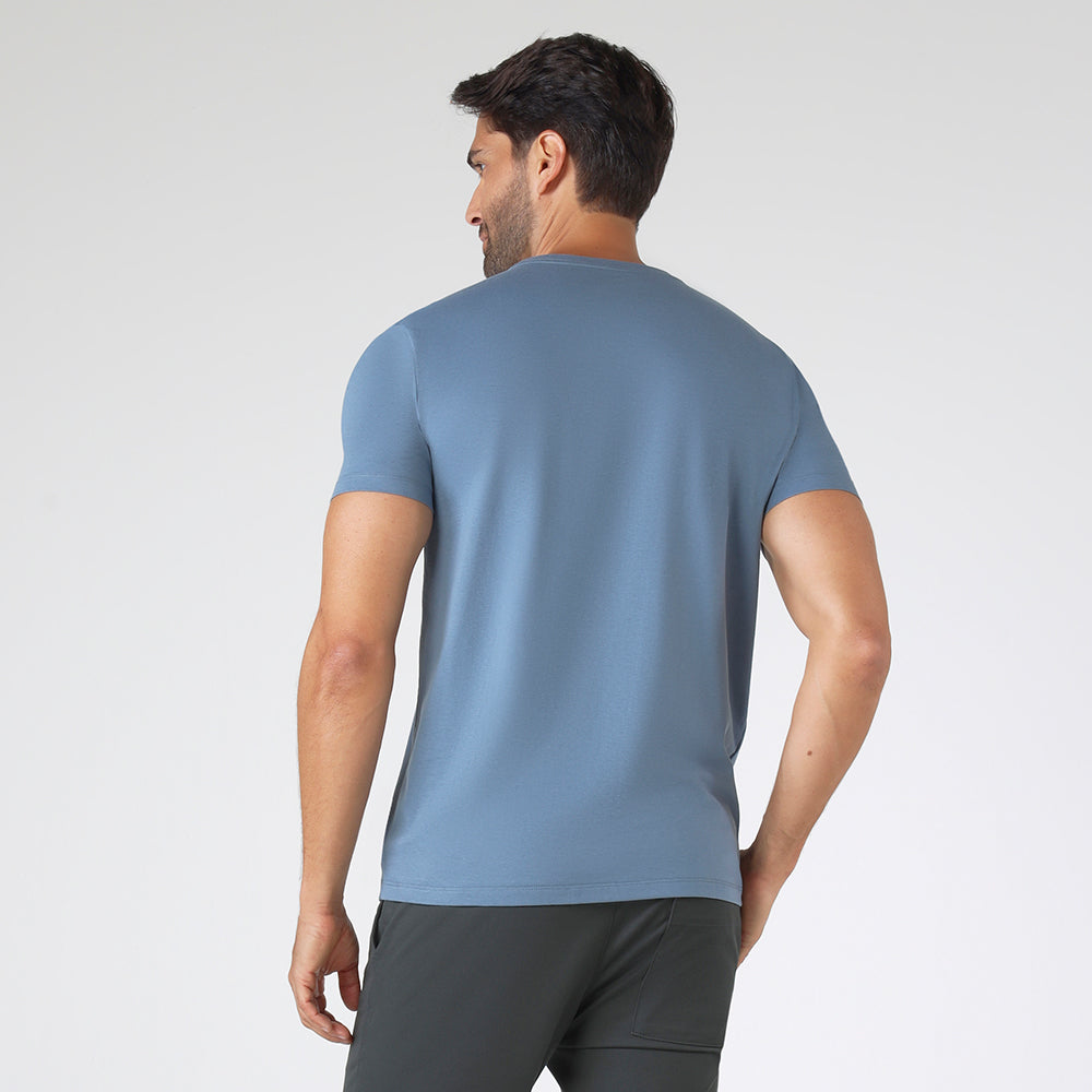 Camiseta Algodão Premium Masculina | Everyday Collection - Azul Cobalto