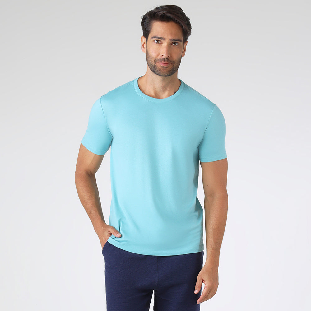Camiseta Algodão Premium Masculina | Everyday Collection - Azul Turquesa