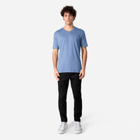 Camiseta Pima Gola V Masculina | Life Collection - Azul Cobalto