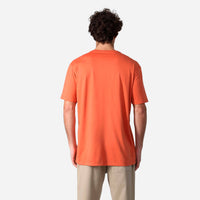 Camiseta Pima Gola V Masculina | Life Collection - Laranja Telha