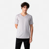 Camiseta Pima Gola V Masculina | Life Collection - Cinza Claro