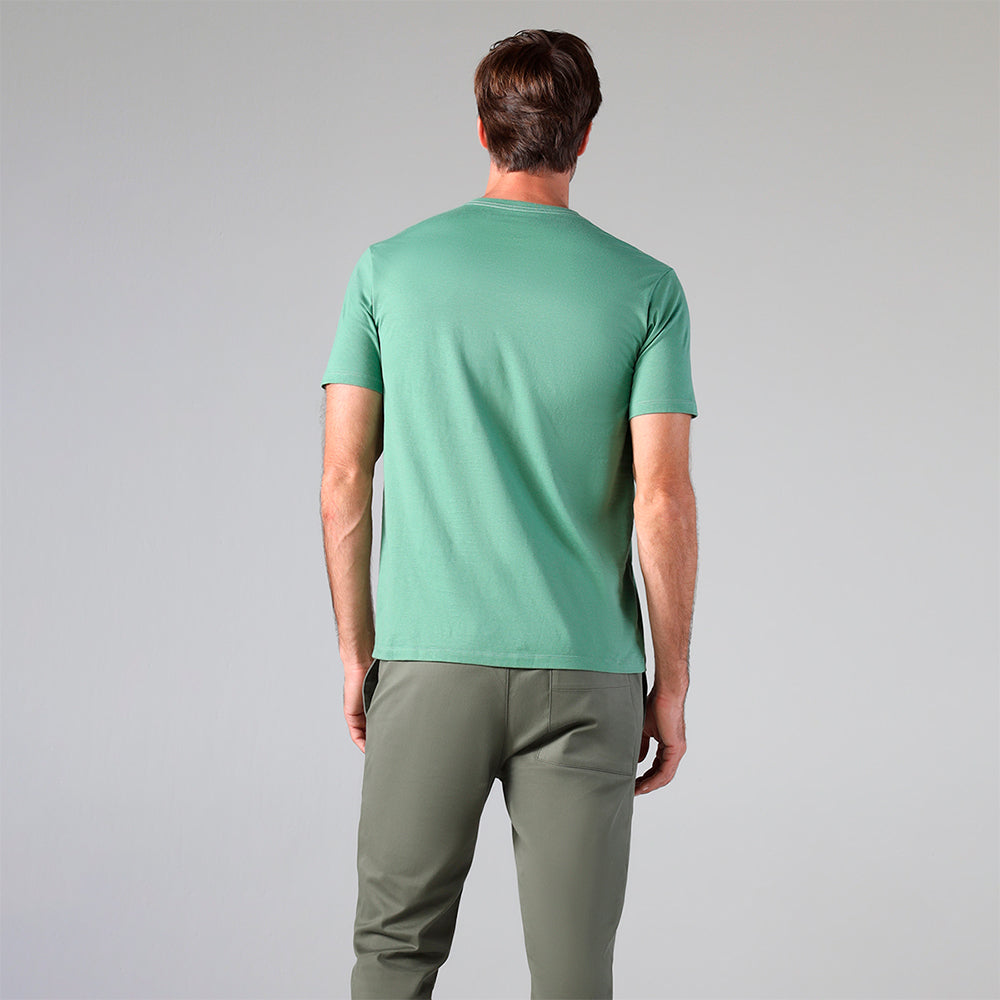 Camiseta Algodão Premium Gola V Masculina | Everyday Collection - Verde Oliva