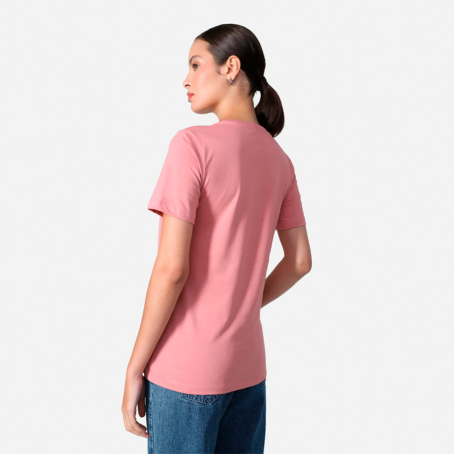 Camiseta Algodão Pima Feminina | Life T-Shirt - Rose