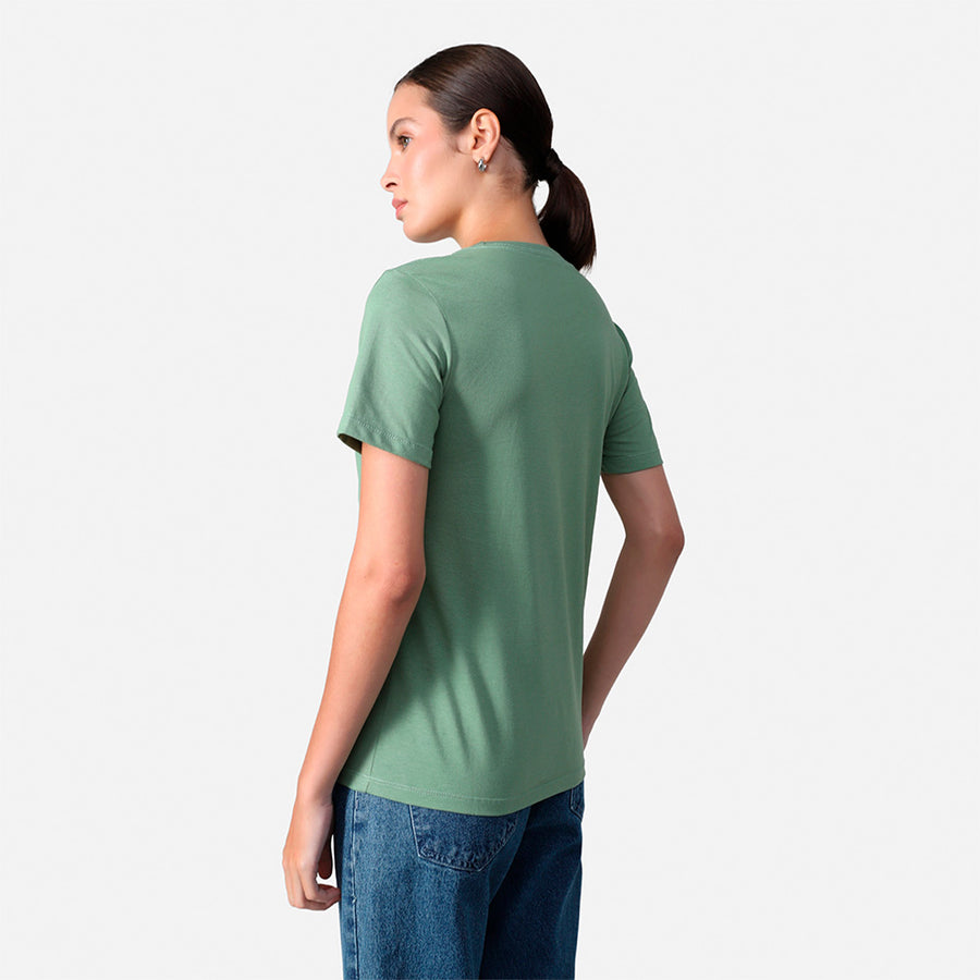 Camiseta Algodão Pima Feminina | Life T-Shirt - Verde Oliva