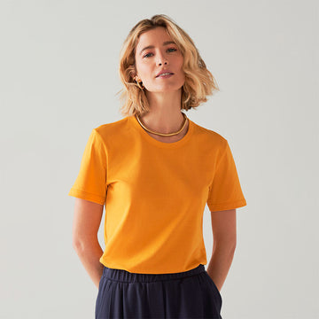 Camiseta Premium Feminina | Everyday T-Shirt - Amarelo Sol