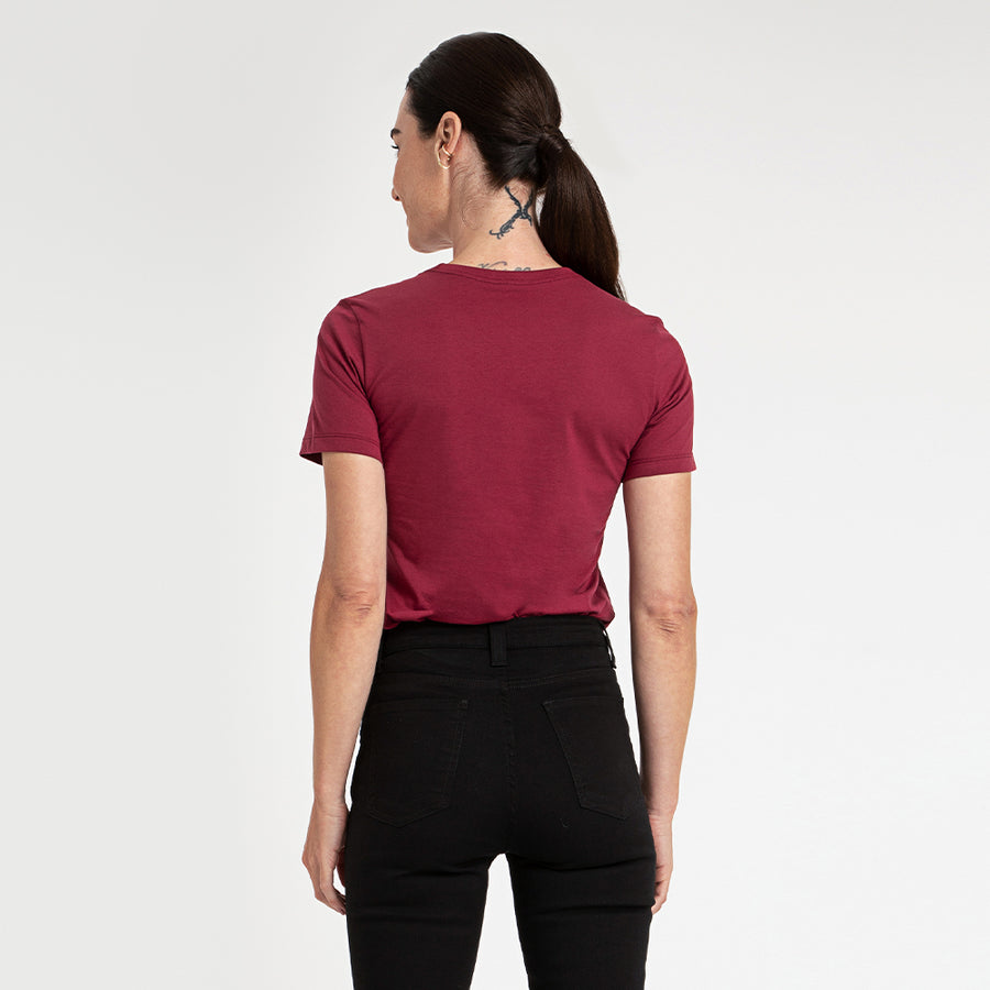 Camiseta Algodão Premium Feminina | Everyday Collection - Tinto