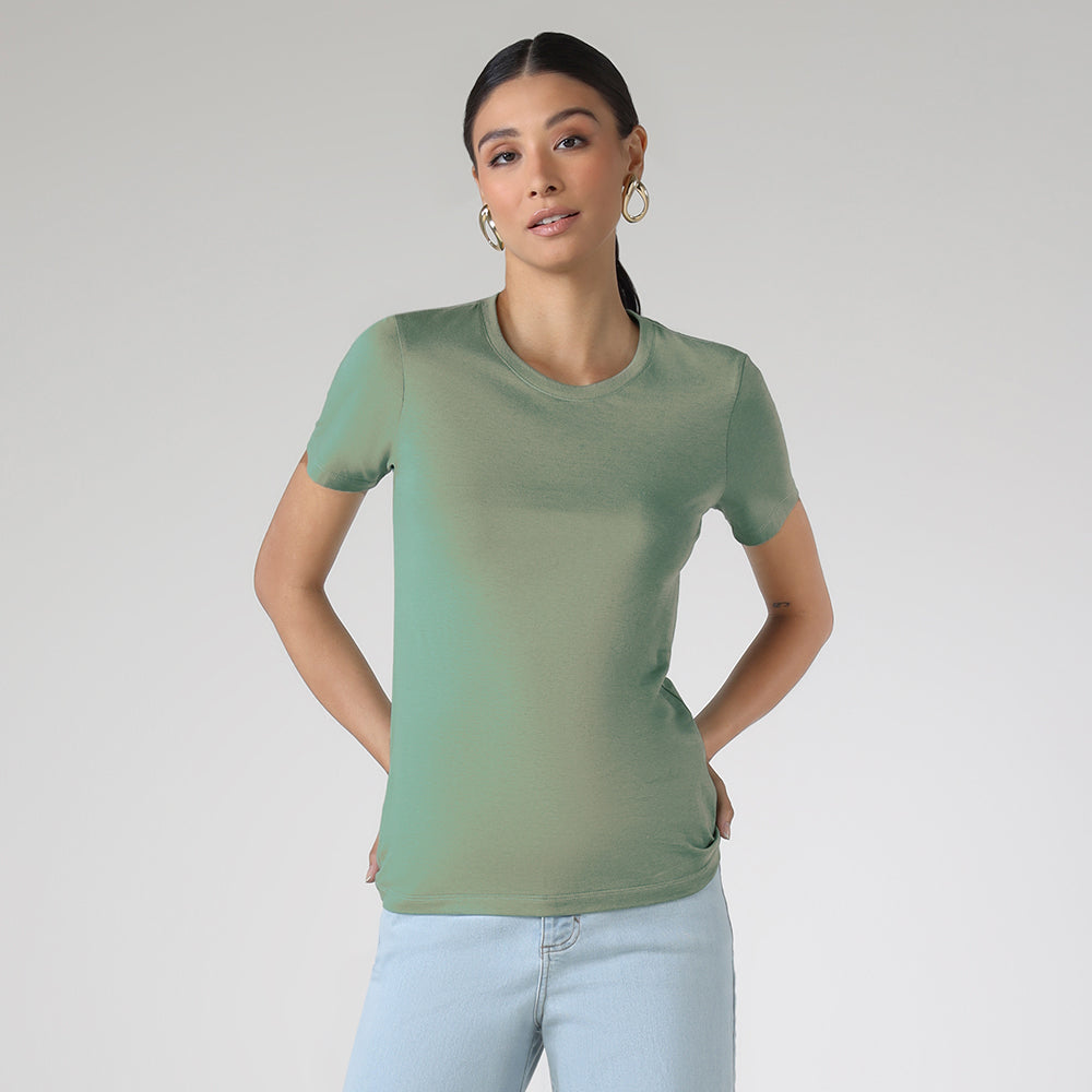 Camiseta Premium Feminina | Everyday T-Shirt - Verde Jade