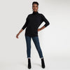 Blusa Pima Gola Rolê Feminina - Preto