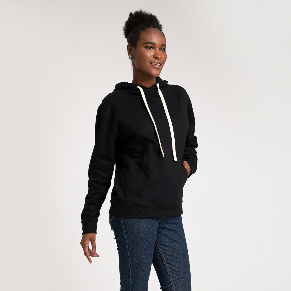 Casaco de Moletom Feminino - Preto