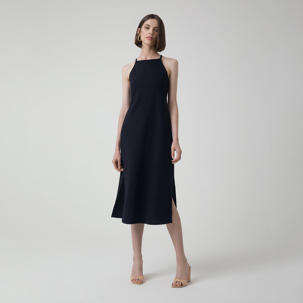Vestido Midi Malha - Preto