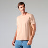 Camiseta Malha Linho Masculina - Bege Claro